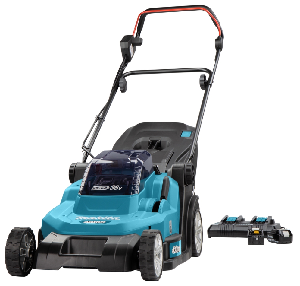 Makita DLM432PT2 LXT 2x18 V Battery Lawnmower 43 cm 2x 5.0 Ah