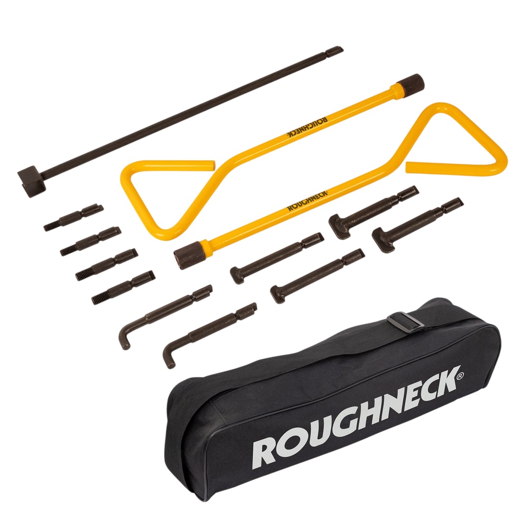 ROUGHNECK 12-001 Universal manhole cover wrench set